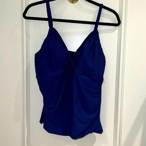 Navy Swim top Size L by Crown and Ivy